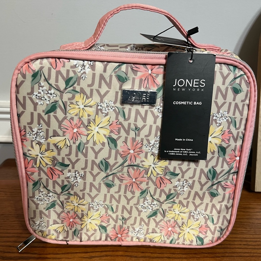 Jones New York Floral Cosmetic Bag NWT